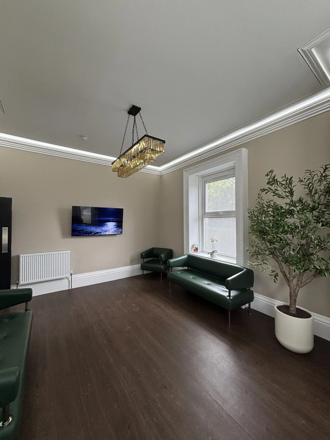 Period commercial room after refurbishment